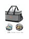 Outdoor 15L Cooler Bag Insulated Handbag Picnic bag Reusable Waterproof Oxford Ice Refrigerated Lightweight Fresh-keeping for Men Women Picnic/BBQ/Beach/Lunch Grey