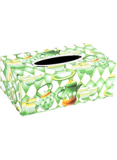 AKDC Tissue Box Green 13Cm X 24Cm X 9Cm Green