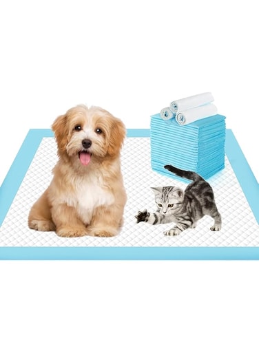 Puppy Pads 30 Pack Disposable Dog Training Pads Super Absorbent &amp; Leak-Proof Puppy Training Pads - Quick Dry Dog Pads (60cmx60cm - 30 Count)