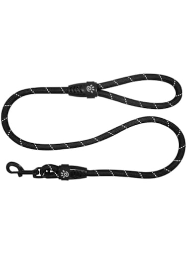 Doco Reflective Rope Leash (DCROPE2060) Color - Black, Sizes - S