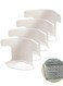 Pack Bed Sheet Holder Set with Lock Strips, Heavy Duty Bed Sheet Fasteners, Heavy Duty Bed Sheet Holder Corner Fitted Sheet Straps Fit All Mattress Size - White