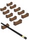 Quality Chopsticks Rests and Holders for Home Kitchen Hotel Restaurant Dining, Natural Wooden Cutlery Stand Rack Set for Holding Spoons Forks Knives Chop Sticks etc. Neatly and Stably