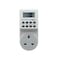 AC 230V Smart Home Plug-in LCD Display Clock Summer Time Function 12/24 Hours Changeable Timer Switch Socket, UK Plug