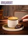 1 Pcs Desert Camel &amp; Palm Tree Ceramic Coffee Mug with Saucer - Reusable, Hand-Wash Only, Ideal for Family Gatherings &amp; Special Occasions, Desert-Themed Gift, Desert Coffee Mug   Desert Theme Decor   Durable Ceramic Mug, Coffee Mug, 250ml