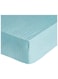 Comfort Stripe Microfiber AQUA Fitted Sheet King 180x200 cm