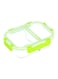 BRS Rectangular Container With 2 Compartment Assorted 16.9x12.3x5.1cm
