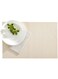 Amalfi Basketweave White Pearl Vinyl Woven Placemat - Heat Resistant, Stain Resistant - 16" X 12" - 6Ct Box - Restaurantware
