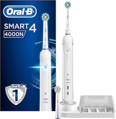Oral-B Smart 4 Electric Toothbrush (Bluetooth Enabled) - With Uae 3 Pin Plug
