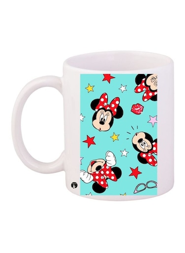 Minnie Mouse Printed Coffee Mug White/Blue/Red