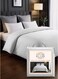 Linen Klub 1-Piece Duvet Cover &acirc;&euro;&ldquo; Striped Cotton Sateen &acirc;&euro;&ldquo; Luxury Hotel Collection &acirc;&euro;&ldquo; Double (225x245 cm) &acirc;&euro;&ldquo; 250 Thread Count, Soft &amp; Breathable Fabric Cotton White 225x245cm