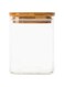 Honey Bee 200ML Square Glass with Bamboo Cover