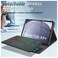 ZOOMEE Touch Case With Keyboard For Samsung Galaxy Tab A9 Plus 11", 2023, 7 Colors Backlit - Multi-Touch Trackpad -Detachable Wireless-Pen Holder Tablet Keyboard Case for Samsung Tab A9+ Black