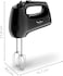 Moulinex Quick Mix, Hand Mixer, 300 W, Stainless Steel Whisks and Dough Hooks, Ergonomic Handle, 5 Speeds + Pulse HM3108B1, Black