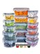 Criest 20 Pcs Airtight Food Storage Containers Set   BPA-Free Reusable Plastic Boxes   Leak-Proof   Microwave, Freezer &amp; Dishwasher Safe   Multi-Size Kitchen Storage