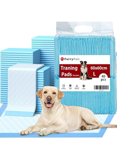 NeoStyle Dog Pee Pads，Super Absorbent Pee Pads for Dogs，Disposable Urine Pads for Doggie，Disposable Puppy Pads Pet Training Pads，Super Absorbent Leak-Proof Quick Drying Pee Pads (L(60*60cm-40pcs))