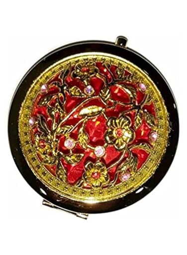 Coolbaby Portable Double Faced Folding MakEUp Cosmetics Pocket Mirror Gold