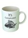 Its Complicated Printed Coffee Mug White/Black
