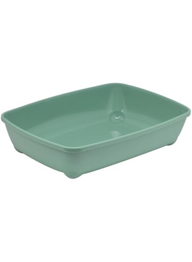 Moderna Arist-O-Tray-Cat Litter Tray 49.3 x 37.5 x 11.4 cm-Green