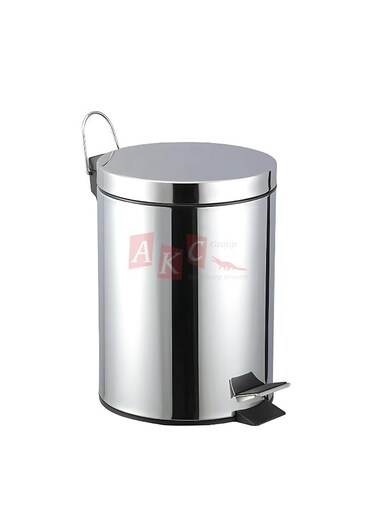 Stainless Steel Pedal Trash Can with Lid - Silent Close &amp; Anti-Odor   Hands-Free Foot Pedal Bin for Bathroom, Kitchen, Bedroom, Office - Durable &amp; Rust-Resistant Waste Bin (7 Liters)