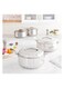 STAINLESS STEEL HOTPOT 1000+1500+2500 ML -3PC SET