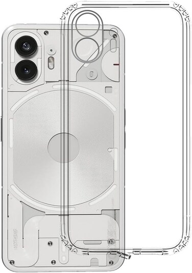 Silicone Case for Nothing Phone 2, Clear Case Soft Flexible Silicone TPU Shockproof Transparent Rubber Back Cover Compatible for Nothing Phone 2 5G 2023 (Soft Clear Case)