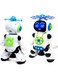 Fitto 3D Flashing Lights Dancing Robot, Battery Operated, 360 Degree Rotation, Music, For Kids, Multicolor