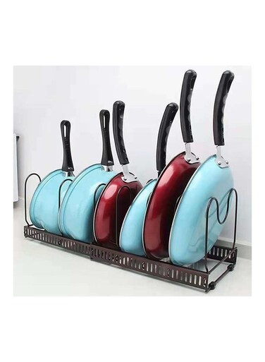 Expandable Kitchen Rack Black 15x10x8.3inch