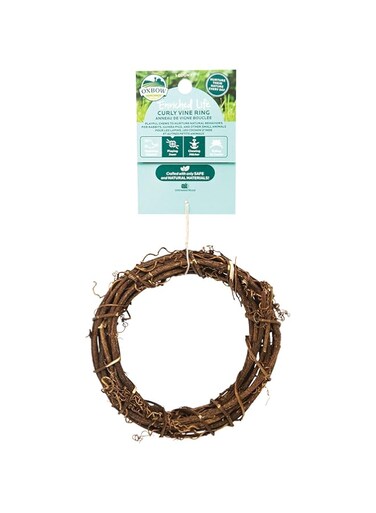 Oxbow Animal Health 3 Pack of Enriched Life Curly Vine Ring Small PEt Chews