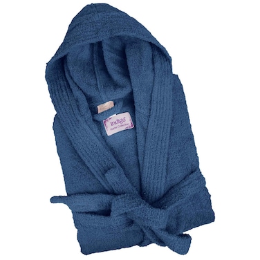 Bliss Casa - Unisex Hooded Bathrobe - 100% Cotton Super Soft Highly Absorbent Bathrobes For Women &amp; Men- Perfect for Everyday Use Unisex Adult Beige Adult Size