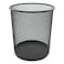 FIS Wire Mesh Waste Baskets Round Net Type, Black Color, 26 x 28 cm Size - FSWA102BK