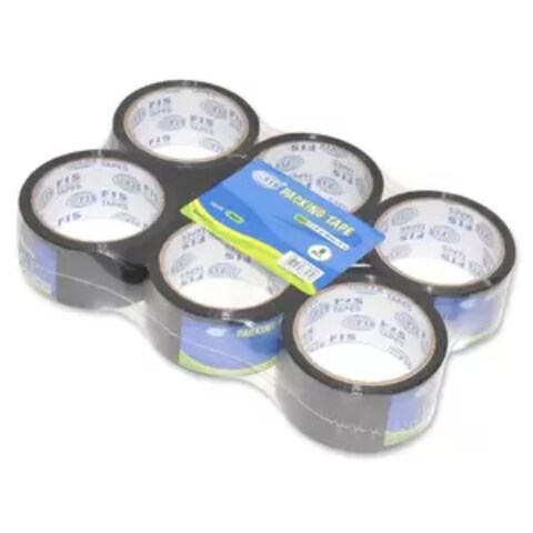 Pack of 6 Pieces Adhesive Tape Black