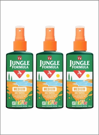 Pack of 3 Jungle Formula - Superior Mosquito Repellent for Maximum Safety in Any Environment