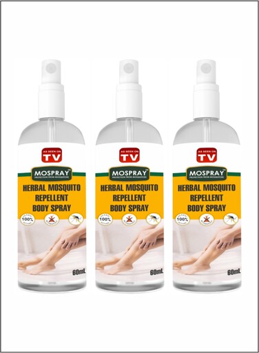 Stay Bite-Free with Mospray - The Herbal Mosquito Spray You Can Trust 3pcs