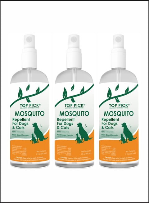 Natural Defense Top Pick Plant Based Mosquito Repellents for Dogs and Cats Pack of 3