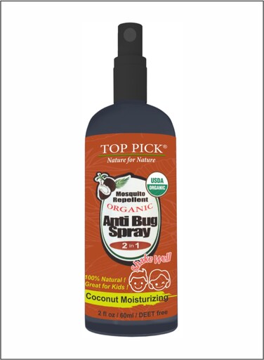 2-in-1 Organic Mosquito Repellent - Bug Protection and Coconut Moisturization