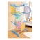 Heavy Duty Full Size Carbon Steel 3-Tier Cloth Drying Rack, Laundry Rack, Blue/Silver