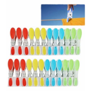 Clothes Pegs Drying Strong Clips Extra Large Non-Slip 24pcs