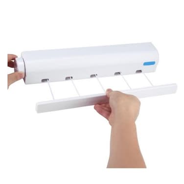 Outdoor Clothes Rack Indoor Retractable Stainless Steel Chain Clothesline Hangers Wall Drying Rack