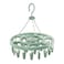 Portable Cloth Hanger with Clips and Drip Laundry Drying Hanger Rack with 24 Strong