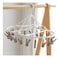 Laundry Hanger Drying Rack Foldable Clip and Drip Hanger with 18 Clips