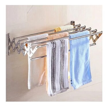 Wall Mounted Clothes Airer Laundry Drying Rack 80cm