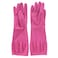 Lock &amp; Lock Rubber Gloves (39 cm, Large, Pink)