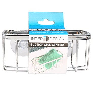 Interdesign Gia Suction Sink Sponge Holder (6 x 13 x 5 cm)
