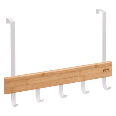 5Five Natureo Metal Bamboo Door Towel Holder (40 x 29.8 cm)