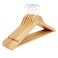 Wooden Flat Hanger W/ Round Bar (44.5 cm, 8 pcs)