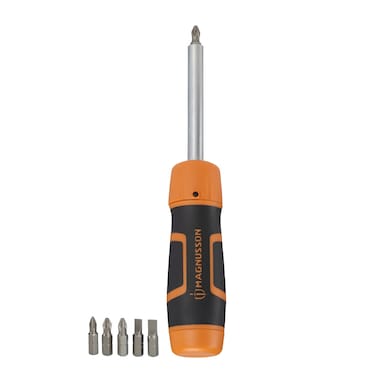 Magnusson Ratchet Screwdriver &amp; Bit Set, SCS28 (7 Pc.)