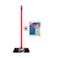 Vileda Indoor Broom Bumper + Microfiber Floor Cloth