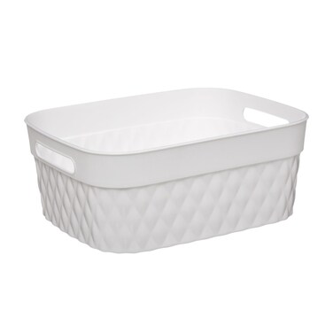 5five Disco Polyethylene Rectangle Storage Basket (8.5 L)