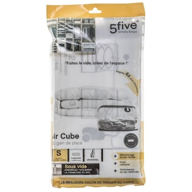 5Five Polyethylene Polyamide Air-Cube Vacuum Bag (80 x 80 x 39 cm, 2 Pc.)