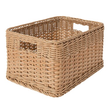Basket Plastic Rattan 25X35X20cm